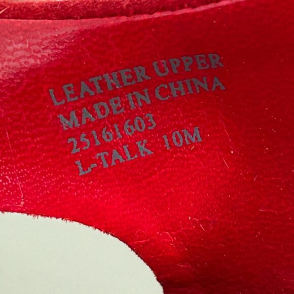 Franco Sarto Red Wedge Sandals with Cork Heel Sz 10 - Picture 14 of 14